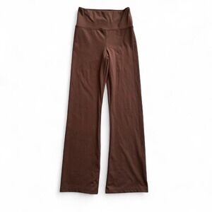 American Eagle Everything Flare Brown Leggings High Rise Small Athleisure